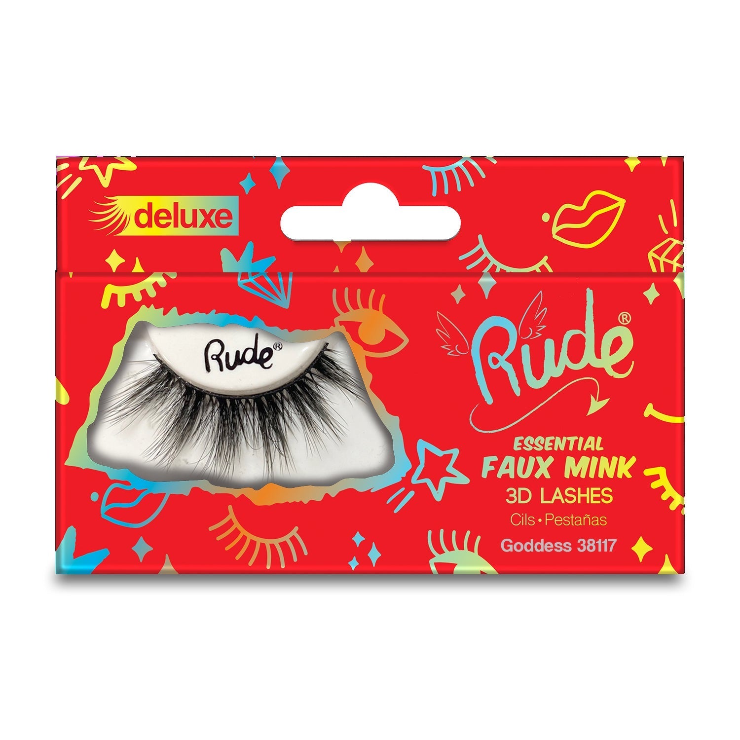 RUDE Essential Faux Mink Deluxe 3D Lashes - Goddess