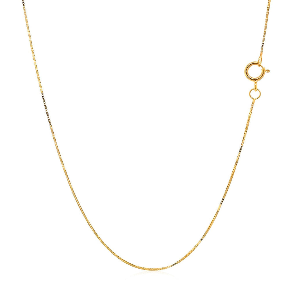 14k Yellow Gold Classic Box Chain (0.45 mm)