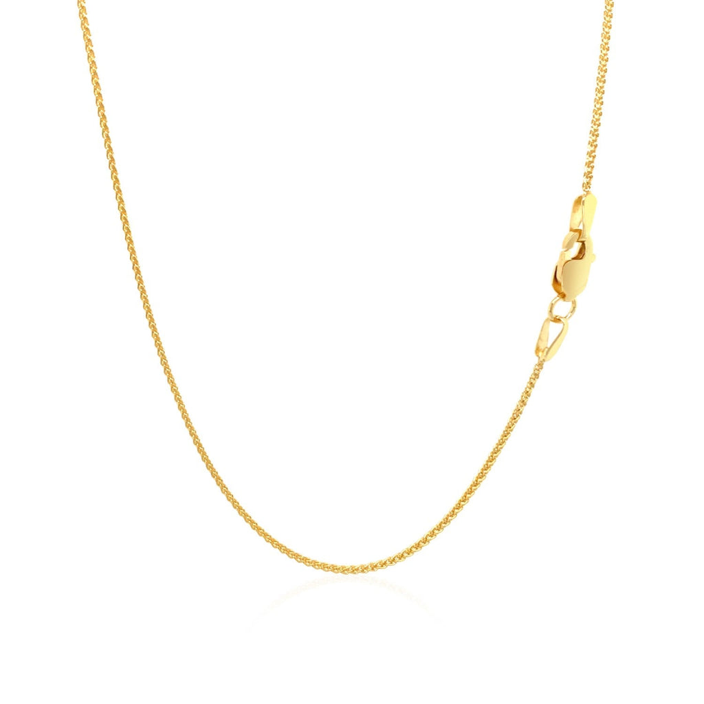 10k Yellow Gold Wheat Chain 1.0mm (1.00 mm)