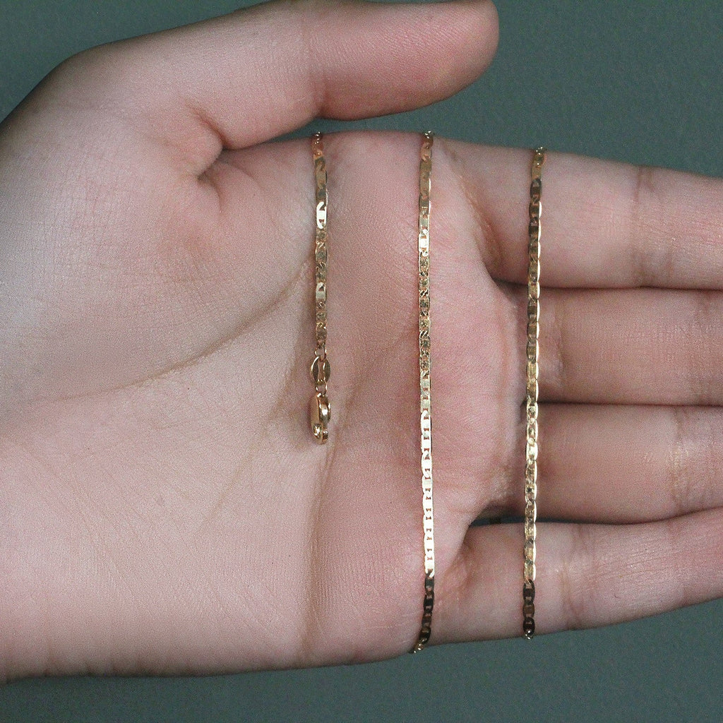 14k Yellow Gold Mariner Link Chain (1.70 mm)