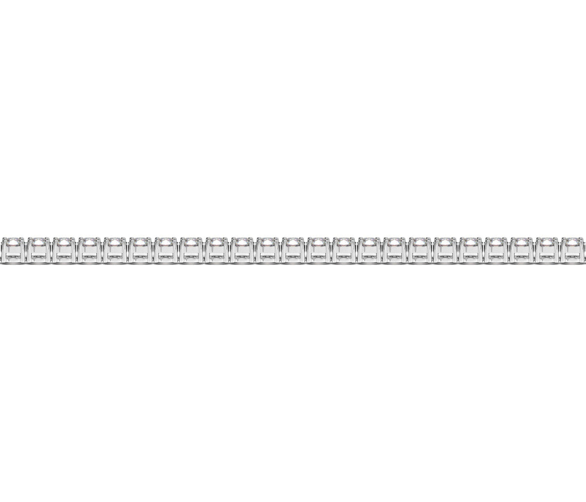 Lab Grown Round Diamond Tennis Bracelet in 14k White Gold (2 cctw F/G  VS2/SI1)