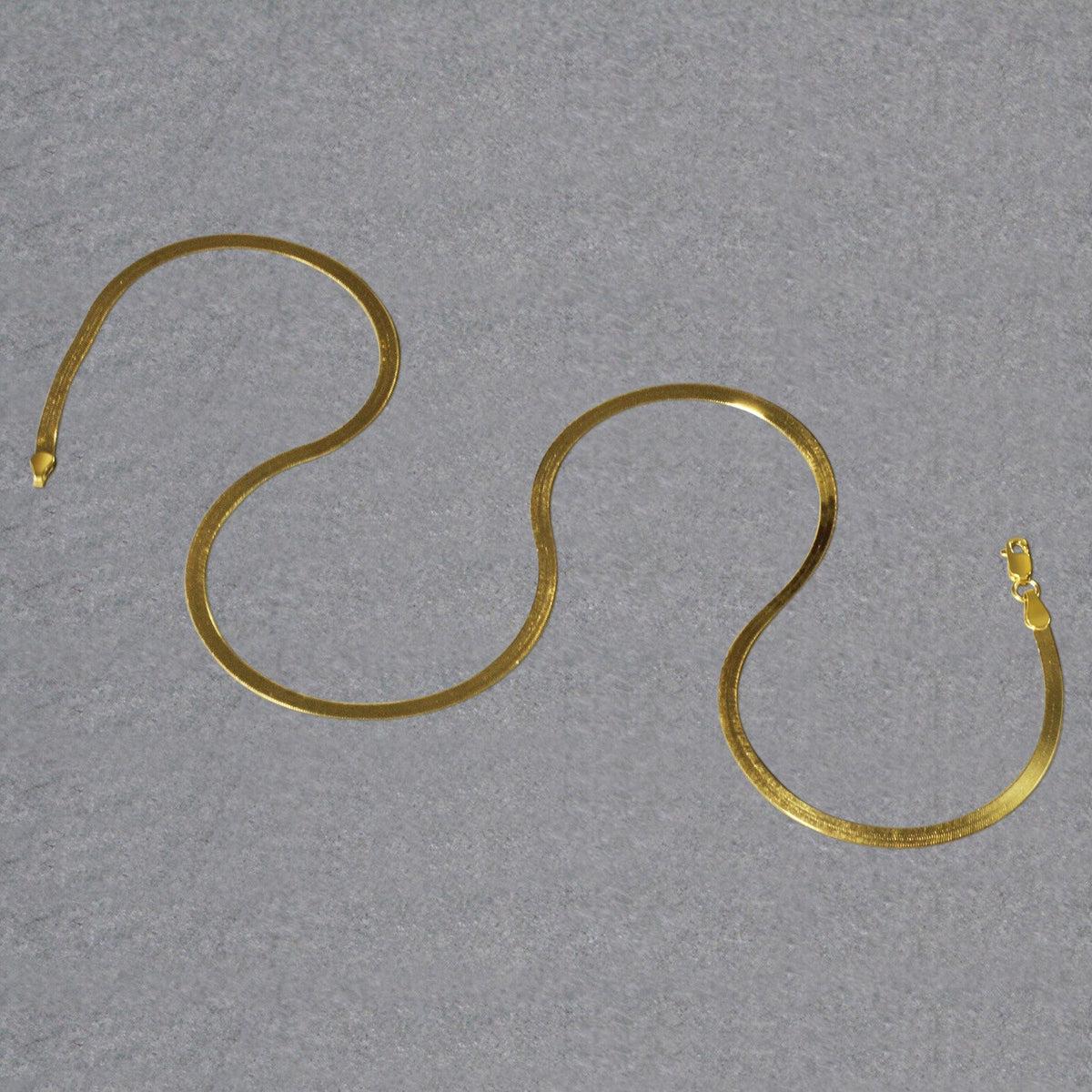 Imperial Herringbone Chain in 10k Yellow Gold (2.8 mm)