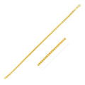 2.2mm 14k Yellow Solid Gold Diamond Cut Round Franco Chain
